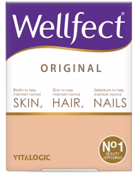 قرص ولفکت اورجینال | مکمل تقویت پوست، مو و ناخن قرص ولفکت اورجینال Wellfect Original حاوی بیوتین، زینک و سلنیوم برای تقویت پوست، مو و ناخن