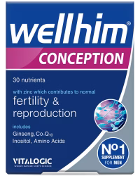 قرص وِلهیم کانسپشن | حاوی جینسینگ سیبری، کوآنزیم Q10 قرص وِلهیم کانسپشن Wellhim Conception مخصوص افزایش باروری مردان