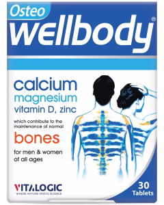 قرص اٌستئو ولبادی | مکمل کلسیم، منیزیم، ویتامین D و زینک قرص اٌستئو ولبادی Osteo WellBody حاوی کلسیم، منیزیم، ویتامین D و زینک برای تقویت استخوانها
