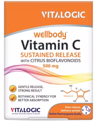 قرص ولبادی ویتامین ث | دارای ویتامین ث و بیوفلاونوئیدهای مرکبات قرص ولبادی ویتامین ث wellbody Vitamin C با جذب تدریجی و بیوفلاونوئیدهای مرکبات