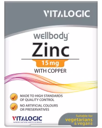 قرص ولبادی زینک Wellbody Zinc | حاوی مس قرص ولبادی زینک Wellbody Zinc همراه مس
